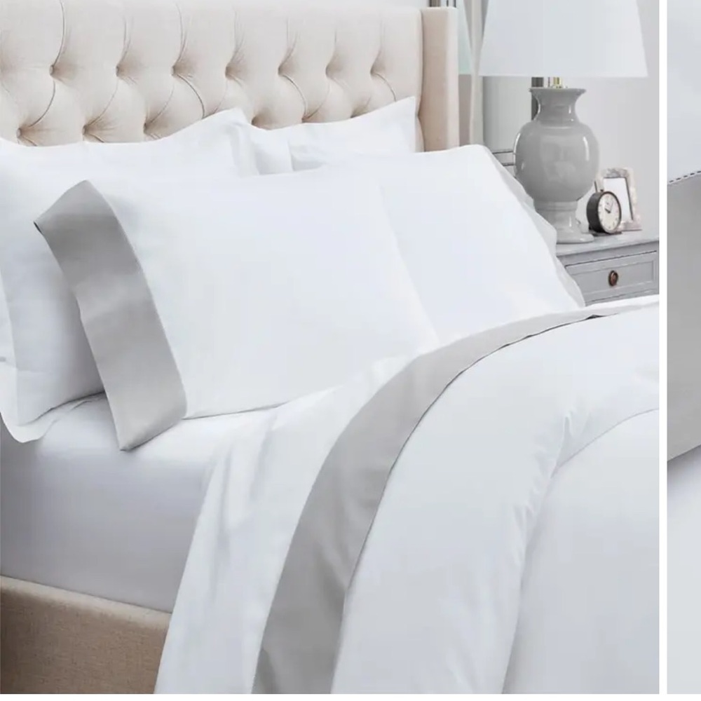 Boll & Branch NWT Signature Colorblock sheet set
